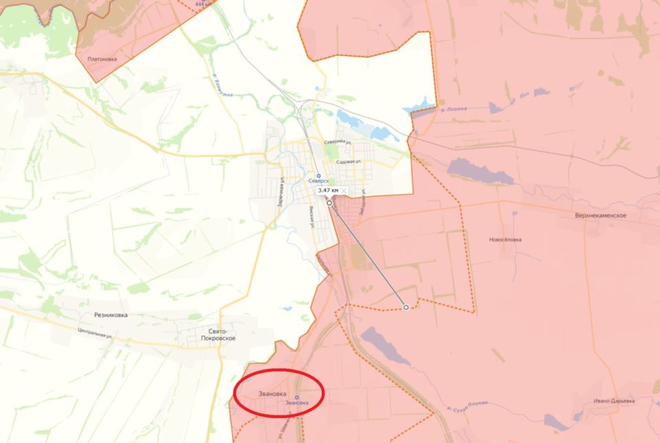 Юрий Баранчик: Сегодня Минобороны России отчиталось, что были освобождены населенный пункт Звановка в ДНР, рядом с г. Северск, и н.п. Новое Запорожье в Запорожской области