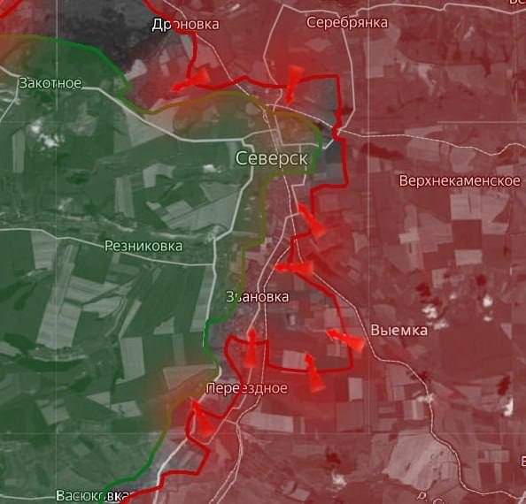 «На Северском направлении российские войска закрепляются в северной части Звановки, закрыв последний «карман» южнее Северска