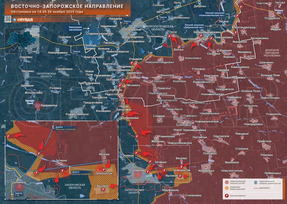 Уйти нельзя остаться. В окрестностях Гуляйполя на Восточно-Запорожском направлении части 127 мсд с боями проливаются к городу