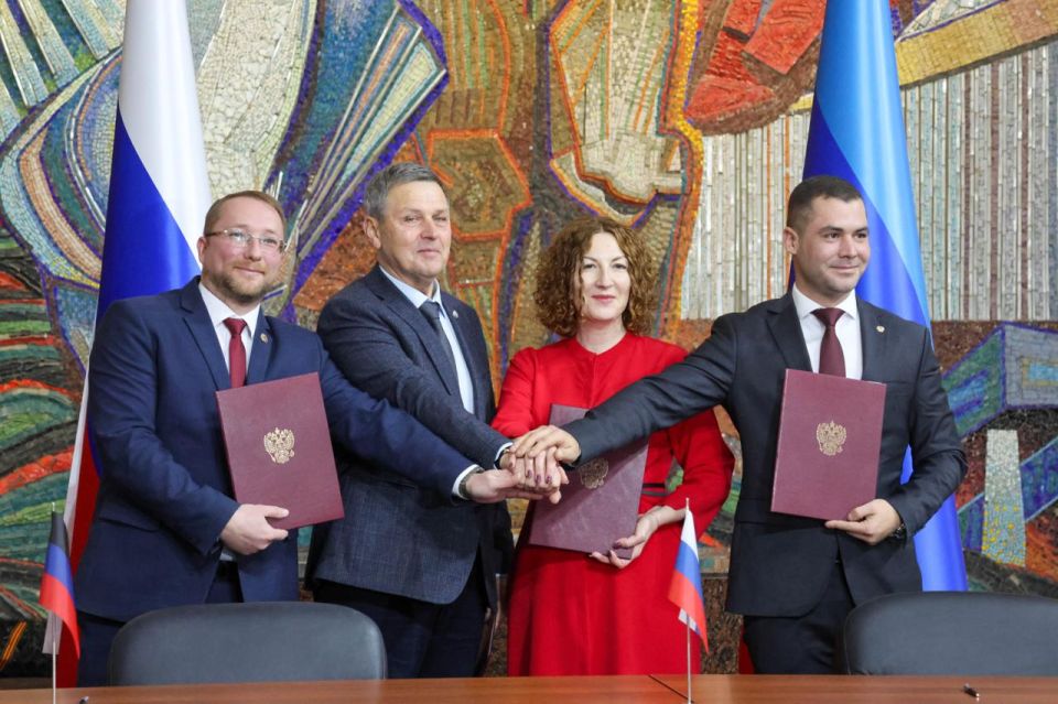 Ольга Любимова: Министерства культуры Луганской Народной Республики, Донецкой Народной Республики, Херсонской и Запорожской областей подписали соглашение о сотрудничестве