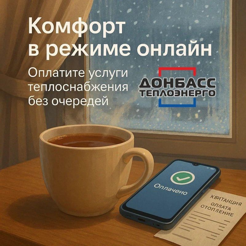 С 15 декабря оплата услуг «Донбасстеплоэнерго» по коду ЕРЦ будет невозможна