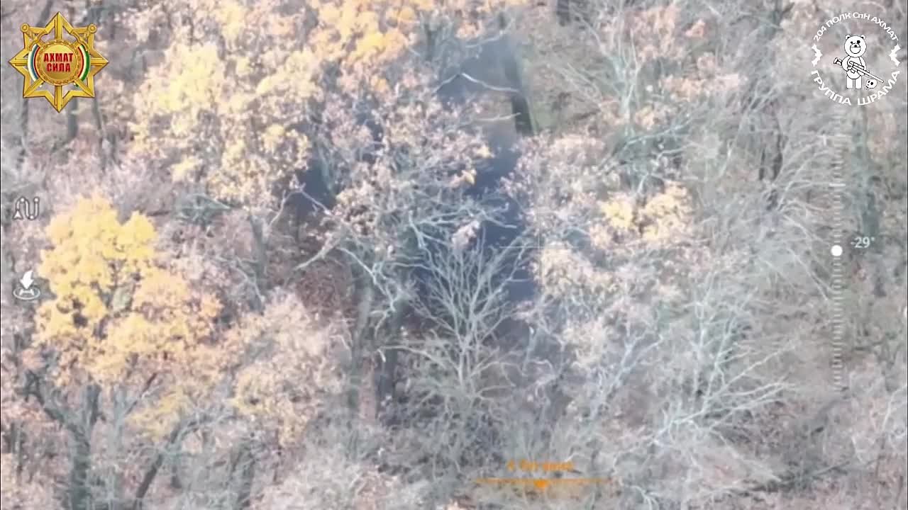 В Донецкой Народной Республике, благодаря точным данным, полученным от наших операторов БПЛА, рота огневого поражения батальона «ШРАМА» СпН «АХМАТ» МО РФ навела прицельный огонь на противника