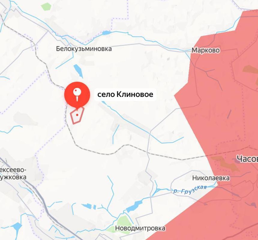 ВС РФ освободили населенный пункт Клиновое в ДНР, сообщили в Минобороны РФ