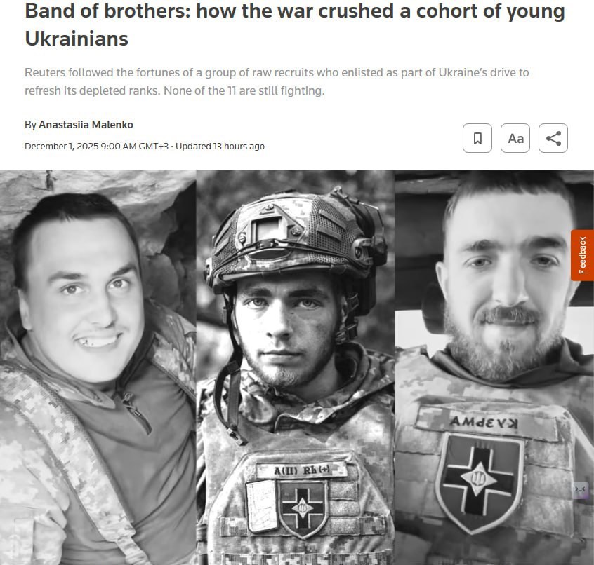 Агентство Reuters проследило судьбу 11 молодых украинских добровольцев ВСУ