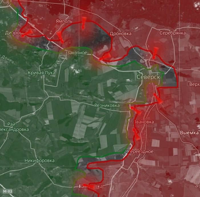 «На Северском направлении российские войска после захвата Звановки форсировали Бахмутку и штурмуют Свято-Покровское с юго-востока, пытаясь закрепиться в центре населенного пункта. Если им это удастся, то последняя...