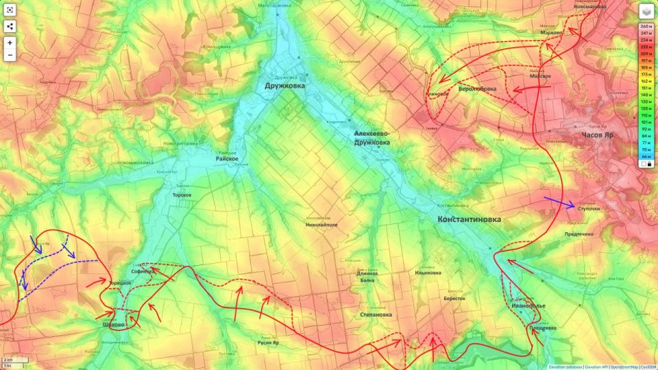 Юрий Подоляка: Константиновское направление на вечер 05.12.25: прорыв фронта группировкой западнее Часова Яра «Юг» развивается