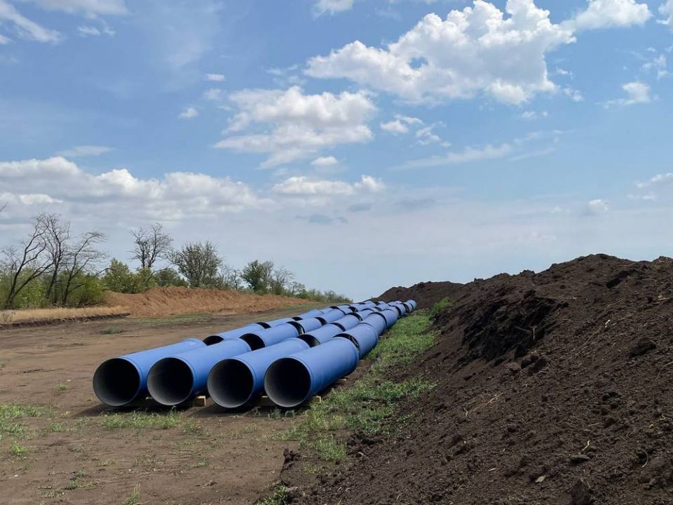 В ДНР продолжается строительство водоводов в ускоренном темпе
