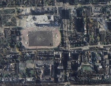 Спутниковые снимки Бахмута, практически полностью разрушенного в ходе длительных городских боев