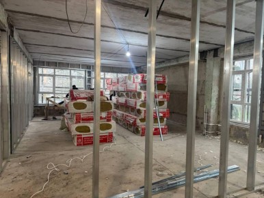 Тульские специалисты продолжают восстанавливать реабилитационный центр в Мариуполе