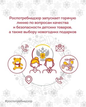 Роспотребнадзор запускает горячую линию по вопросам качества и безопасности детских товаров