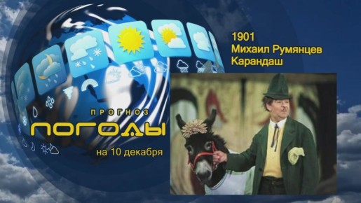 Прогноз погоды. Михаил Румянцев родился 10 декабря 1901 года