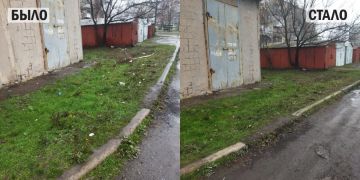 В Кировском поддерживают чистоту дворов