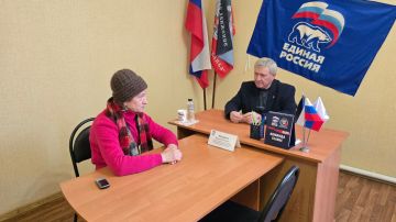 Николай Михайлов: Провел личный приём граждан в общественной приёмной Партии "ЕДИНАЯ РОССИЯ" Старобешевского муниципального округа