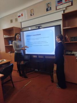 Школьники Ждановки поговорили о семейных ценностях и здоровье