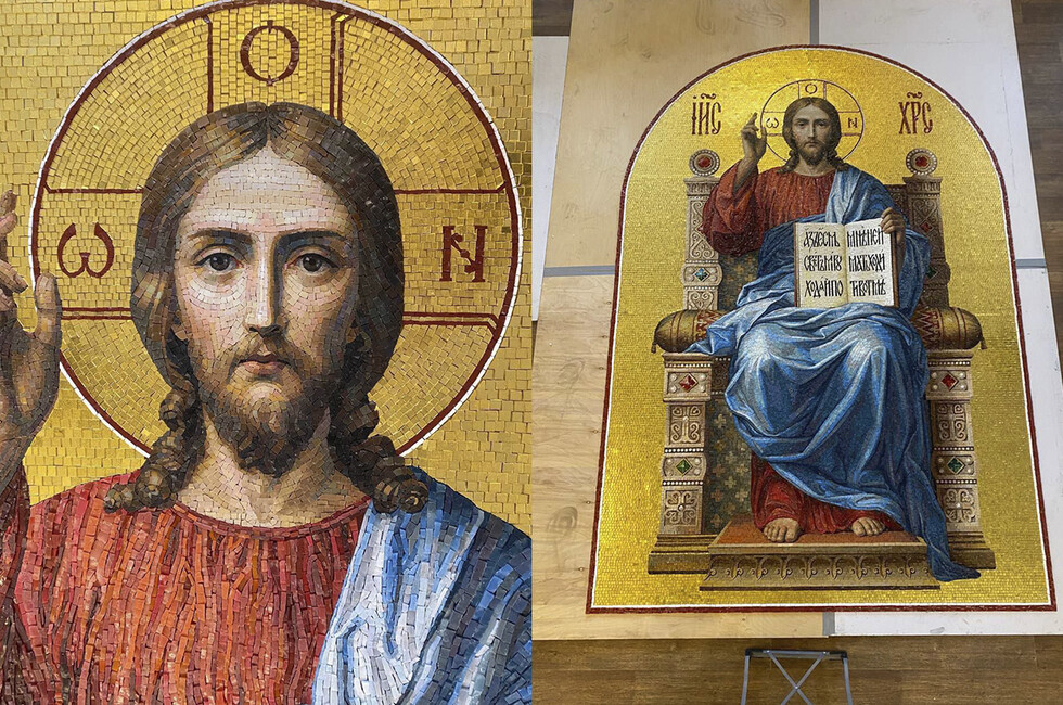 Мозаичную икону в древней византийской технике создали для храма Макеевки