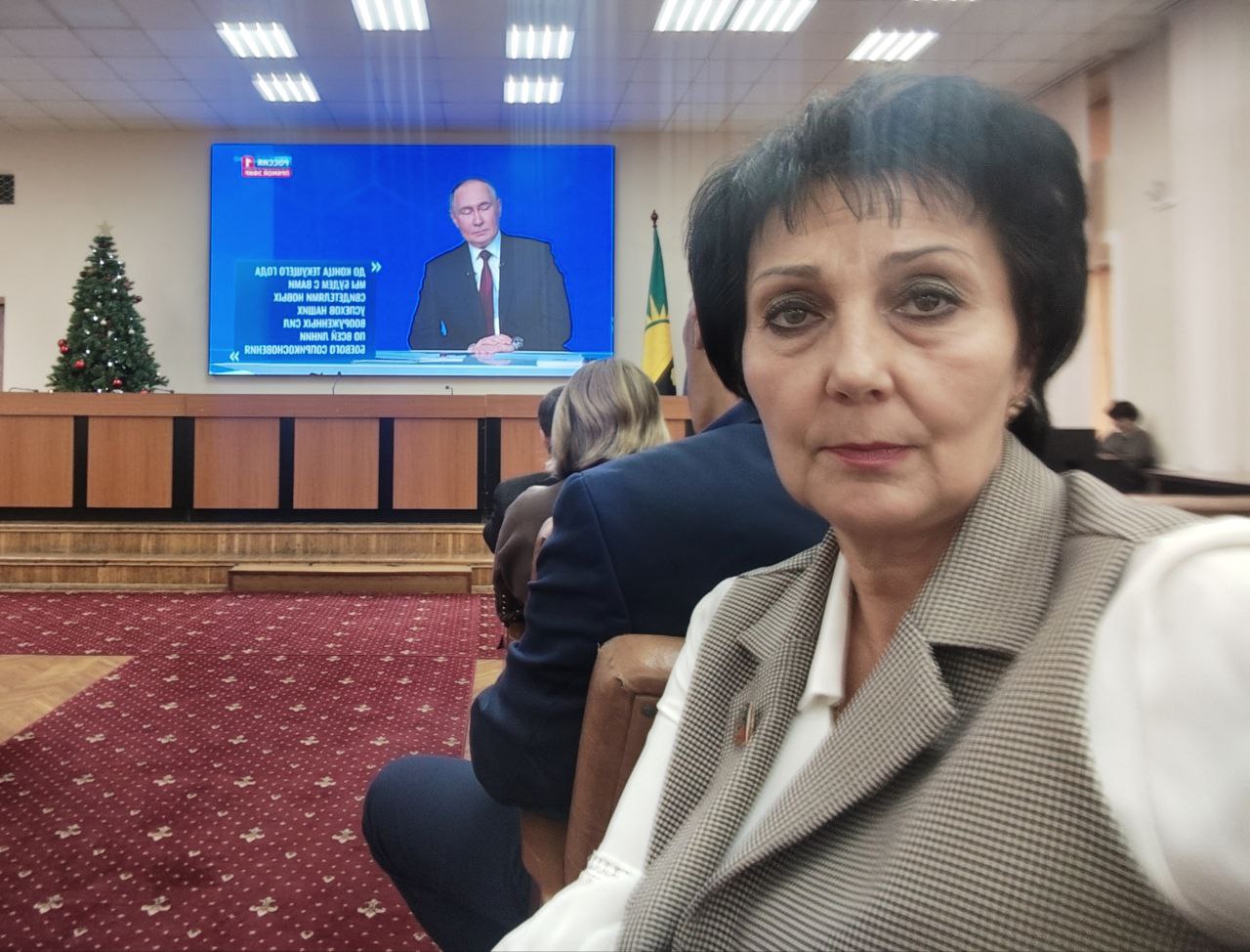 Валентина Харлашка: Присоединилась к просмотру прямой линии В.В.Путина