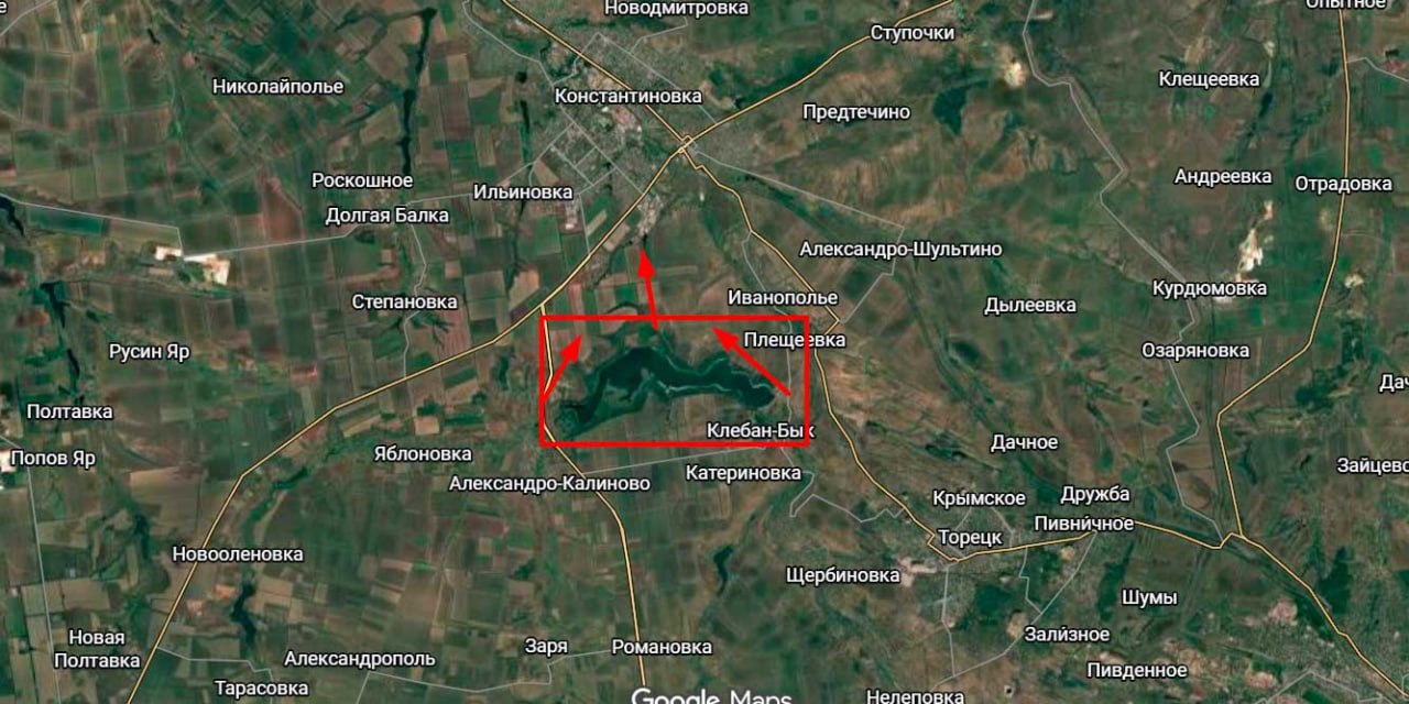 Сергей Лебедев: ДНР. Константиновское направление: давление вдоль Клебан-Быкского водохранилища