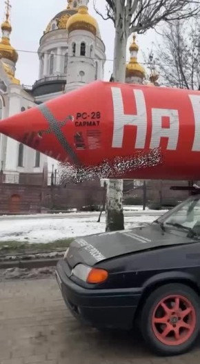 Ракетный комплекс «Сармат» на новом шасси заметили в Донецке