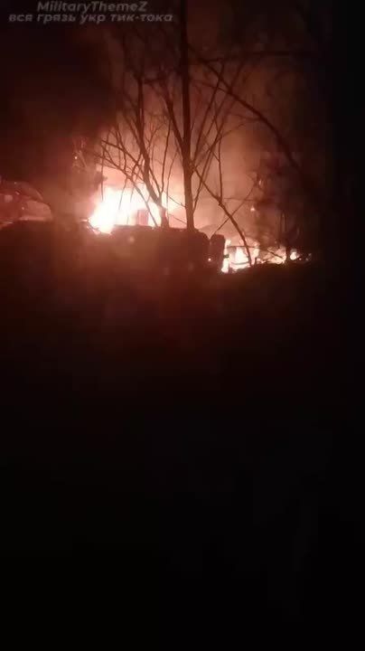 Результаты прилета "Герани" в Славянске минувшей ночью