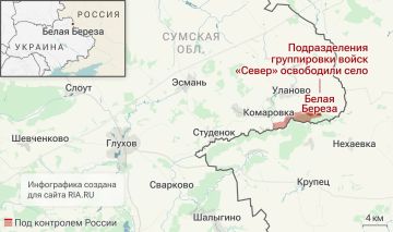 ВС РФ освободили населённый пункт Белая Береза Сумской области