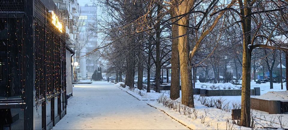 Вадим Топалов: В Донецке нынче снежно. Отличная погода