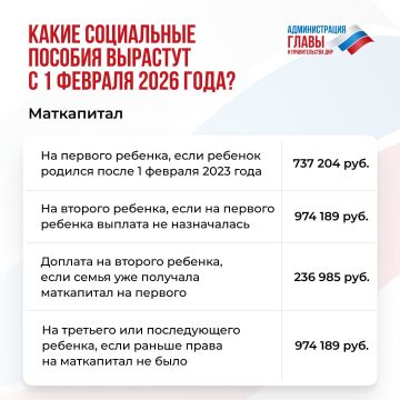 С 1 февраля 2026 года социальные пособия проиндексируют на 5,6 %. Увеличится размер более 40 выплат