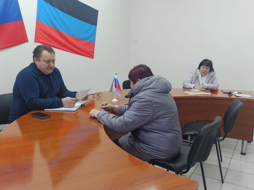 Валентин Левченко: Сегодня провел очередной плановый личный прием граждан в Управе