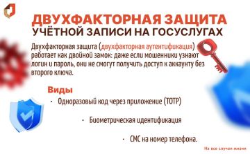 Зачем нужна двухфакторная защита учётной записи на «Госуслугах»?