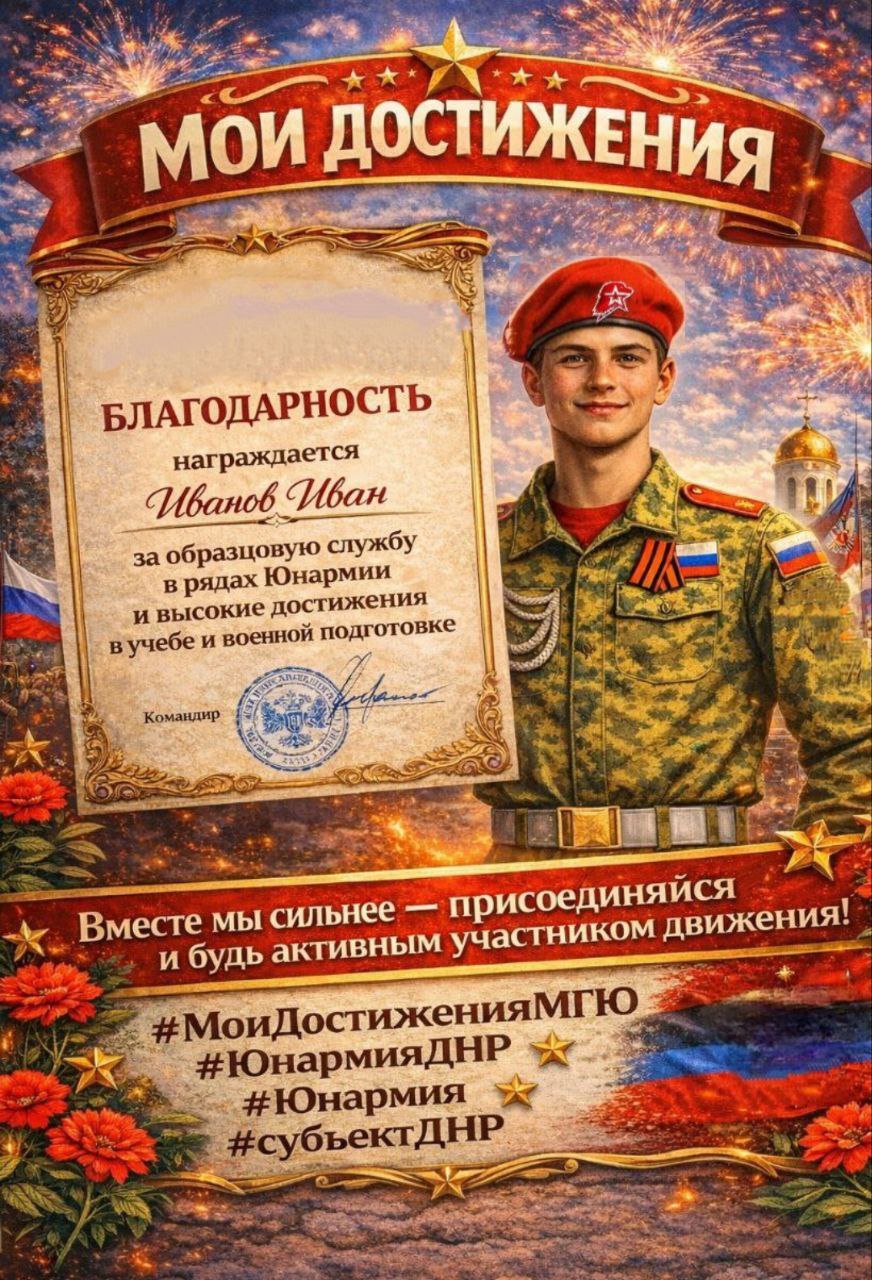 Присоединяйся к акции «Мои достижения» — расскажи о своих успехах и стань частью большого единого сообщества! Делись важными моментами, вдохновляй своих товарищей на новые свершения и показывай, чего ты достиг