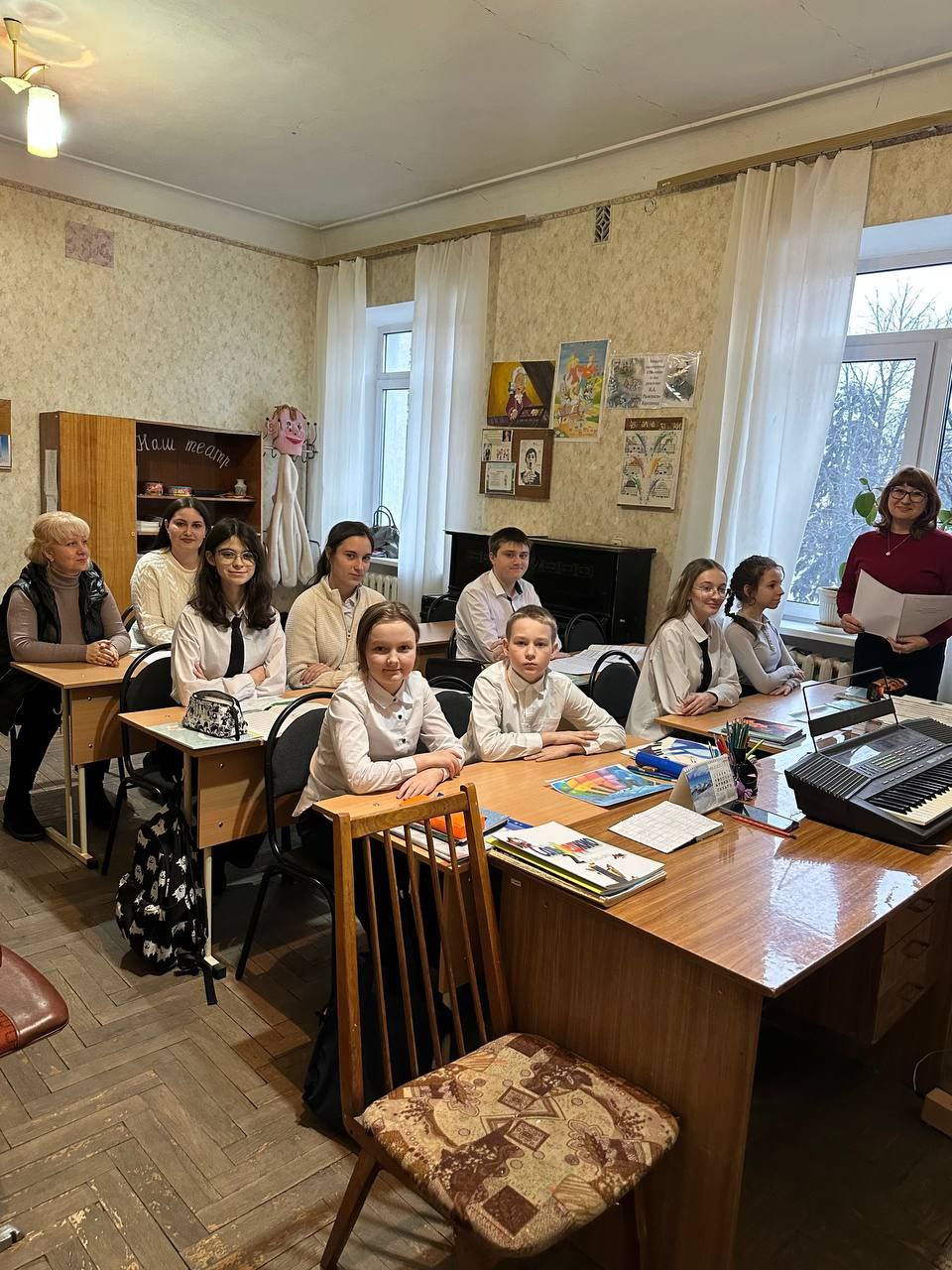 Сегодня, 26 февраля 2026 года, на теоретическом отделе состоялся открытый урок по сольфеджио на тему «Интервалы»