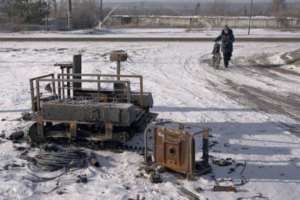 На фото, кстати, как раз дорога из Константиновки в Дружковку