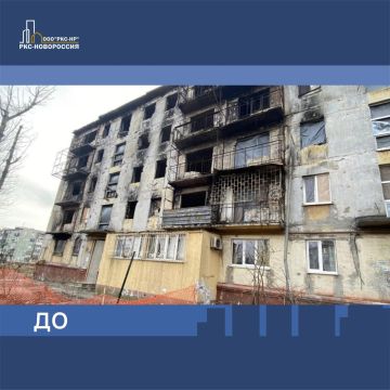 Восстановлен сильно пострадавший во время боевых действий дом на улице Бахчиванджи в Мариуполе