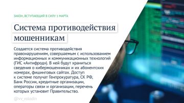 Председатель Государственной Думы Вячеслав Володин информирует о законах и других изменениях, вступающих в силу в марте: