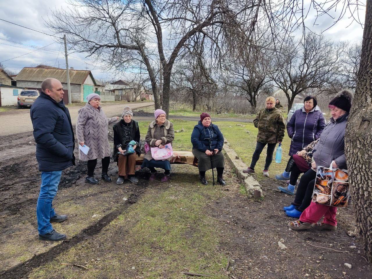 В рамках проекта «Управдом» Единой России состоялась встреча с жителями ул. Горняцкая г.Моспино