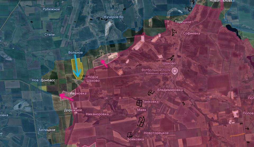 На северо-западном участке Добропольского выступа продолжаются бои на подступах к Белицкому и Новому Донбассу, сообщает Анатолий Радов: