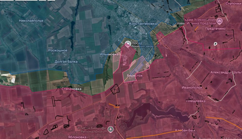 ВС РФ продвинулись на южных окраинах Константиновки в ДНР, сообщает Анатолий Радов