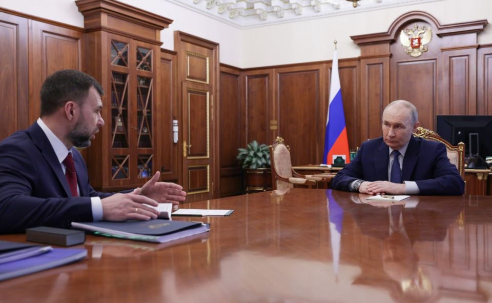 Денис Пушилин: Представил доклад Президенту России Владимиру Владимировичу Путину о ситуации в Республике