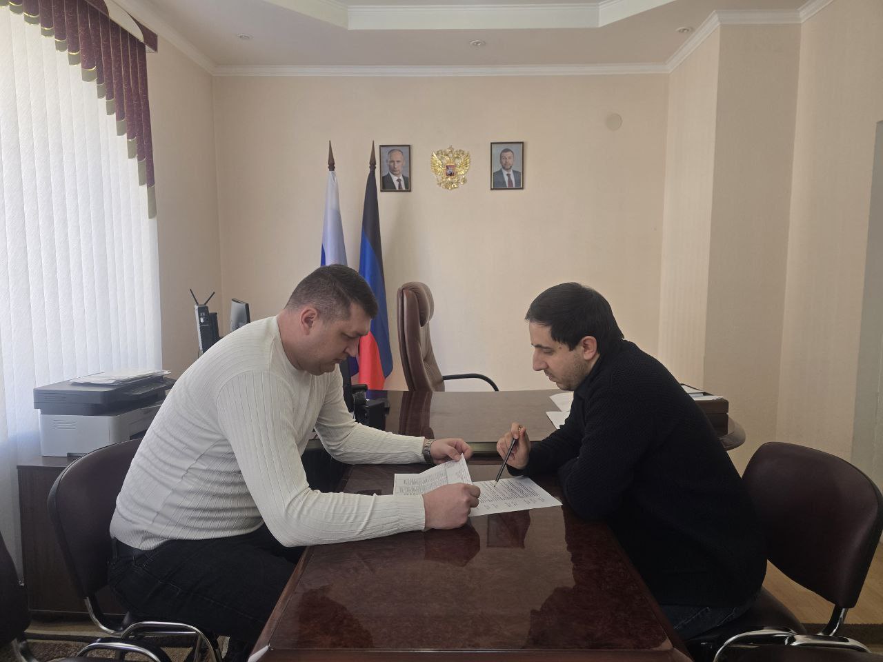 В Ждановке принял участие в рабочей встрече с замглавы Администрации Шахтёрского округа