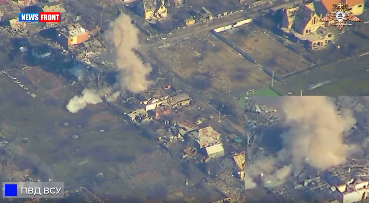 Расчет «Медуза» выжигает укрытия ВСУ в Ильиновке