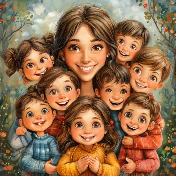 Филиал № 23 ГКУ ДНР «Республиканский центр по предоставлению мер социальной поддержки» Волновахского муниципального округа напоминает о ценности и позитивном образе многодетной семьи