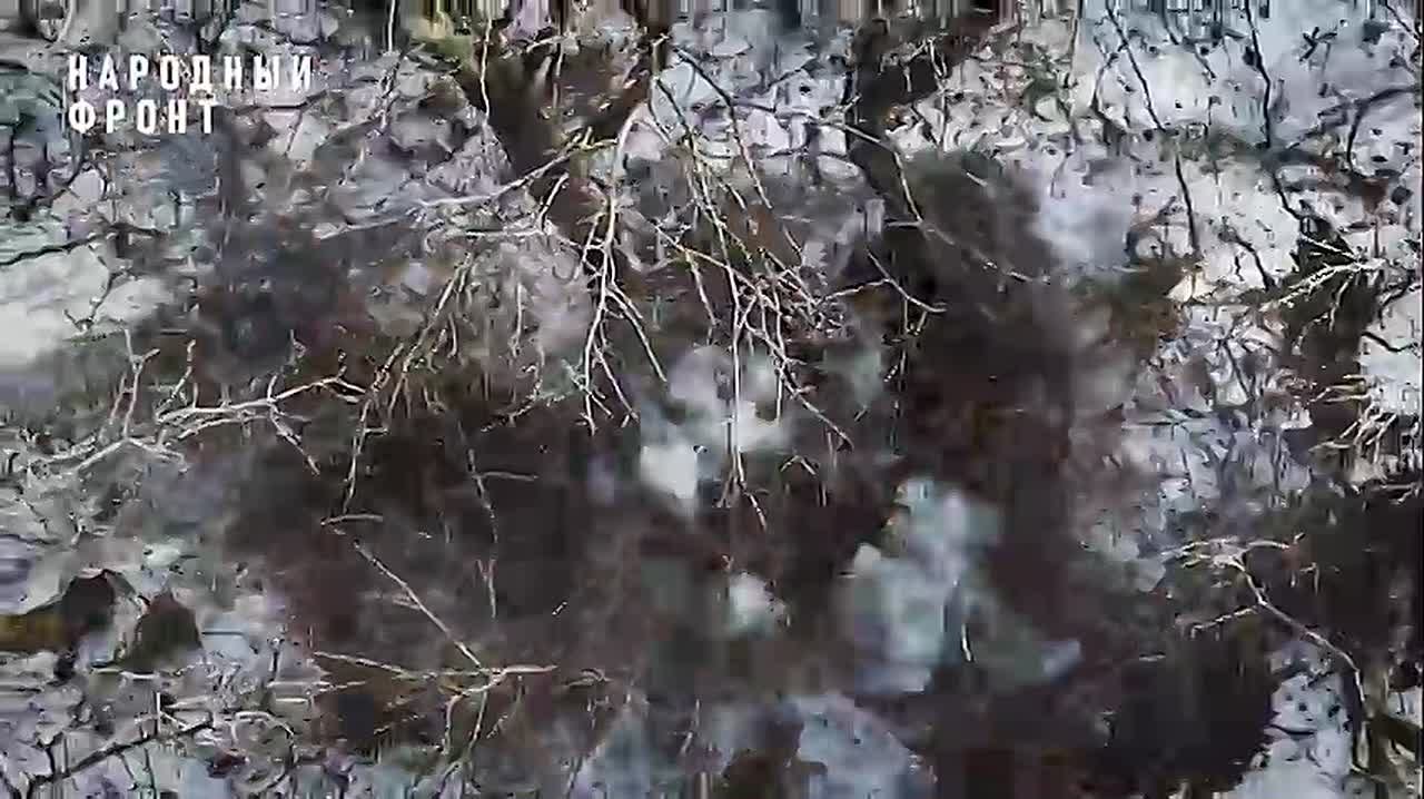 Бойцы показывают кадры работы БПЛА на дзержинском направлении