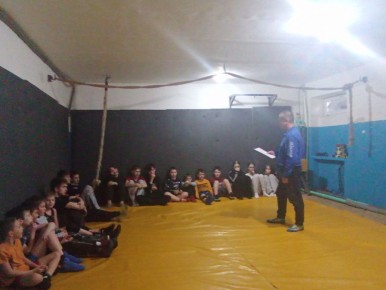 Открытая тренировка по спортивной борьбе