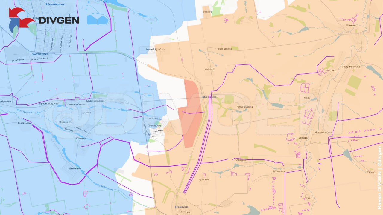 На Добропольском направлении ВС РФ продвинулись к востоку от Белицкого, сообщает "DivGen"