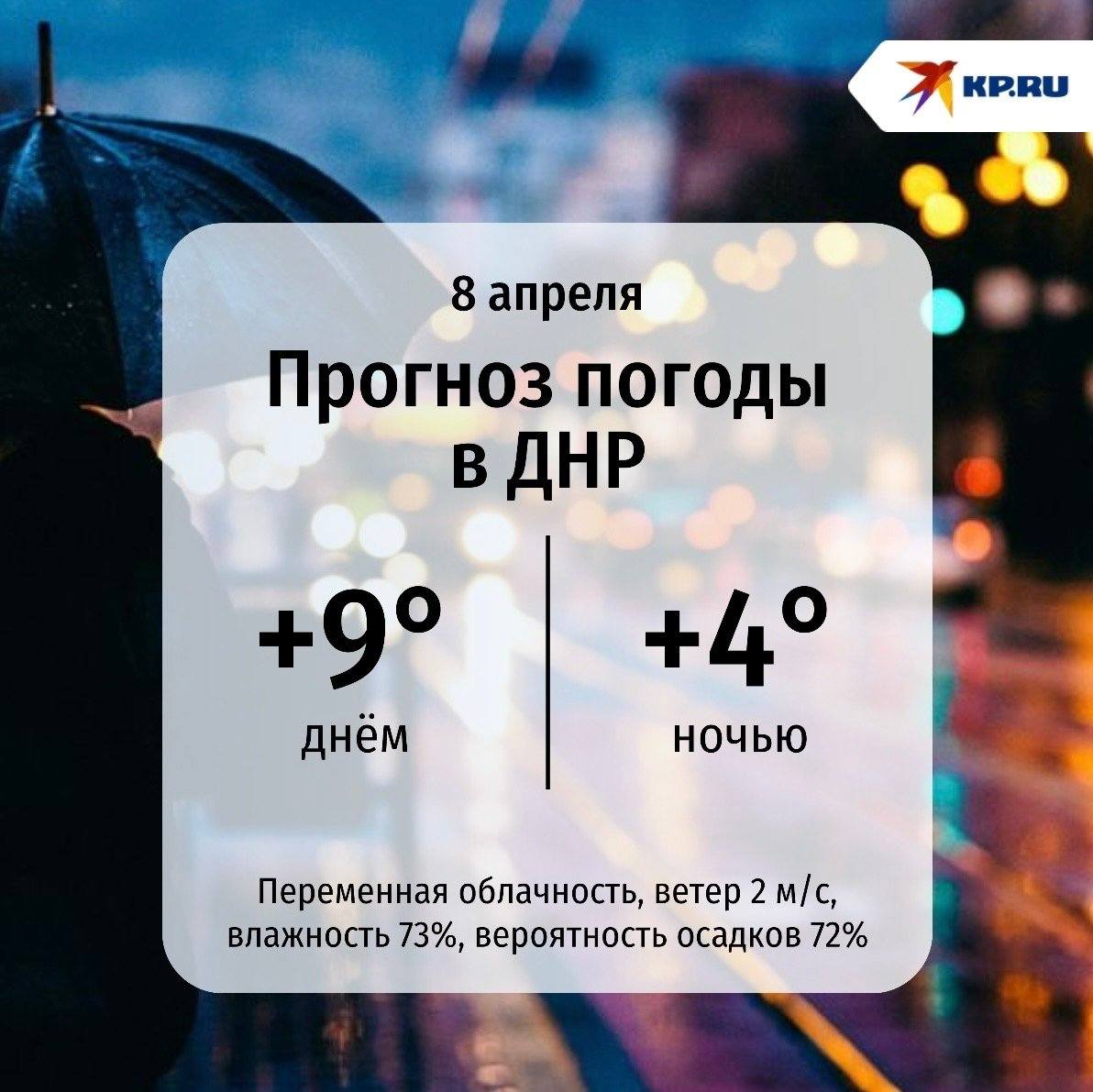 ДНР сегодня укуталась в серые облака