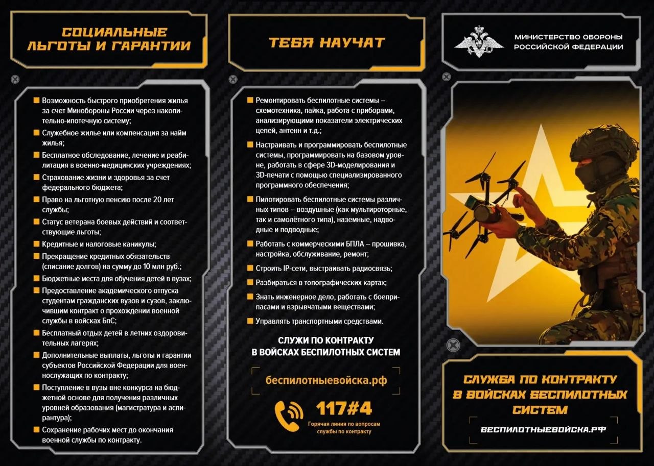 Служба по контракту в войсках беспилотных систем