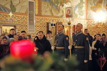 В Князь-Владимирском храме – Главном храме Росгвардии – состоялось пасхальное богослужение