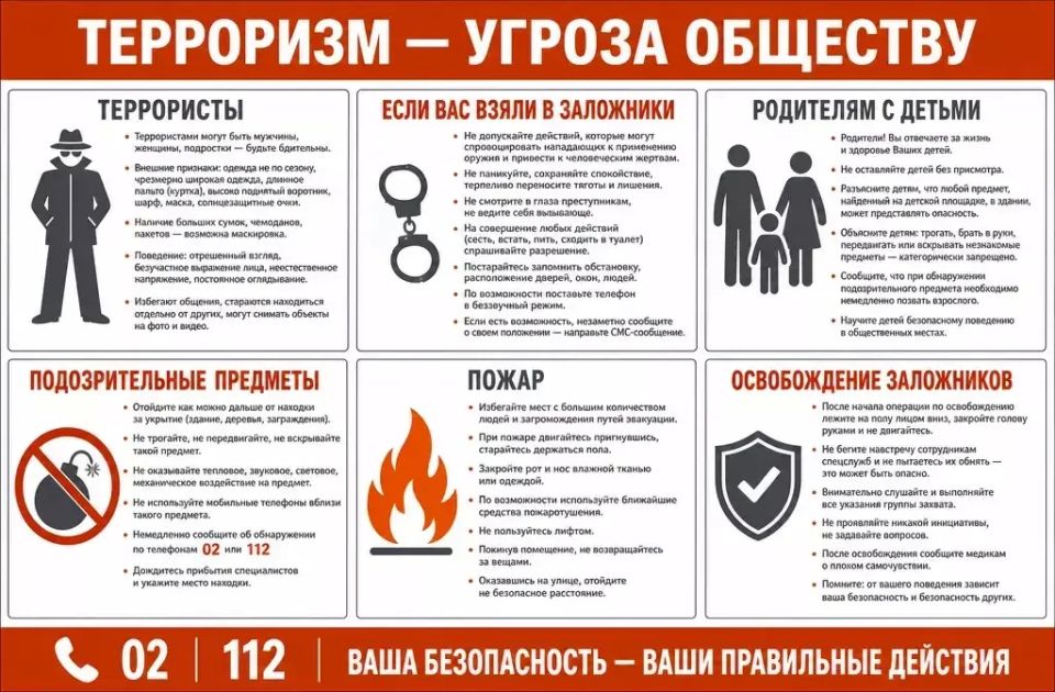 Памятка "Терроризм - угроза обществу"
