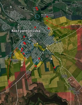 Ситуация в Константиновке для ВСУ заметно ухудшается: украинские источники фиксируют усиление давления российских подразделений и активные действия штурмовых групп на флангах, включая проникновения в городскую застройку