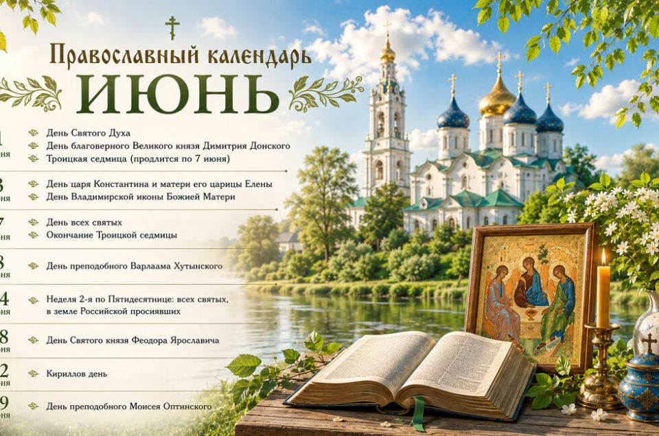 Духов день и Петров пост: православный календарь на июнь