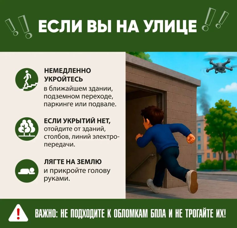 Что делать, если увидели БПЛА?